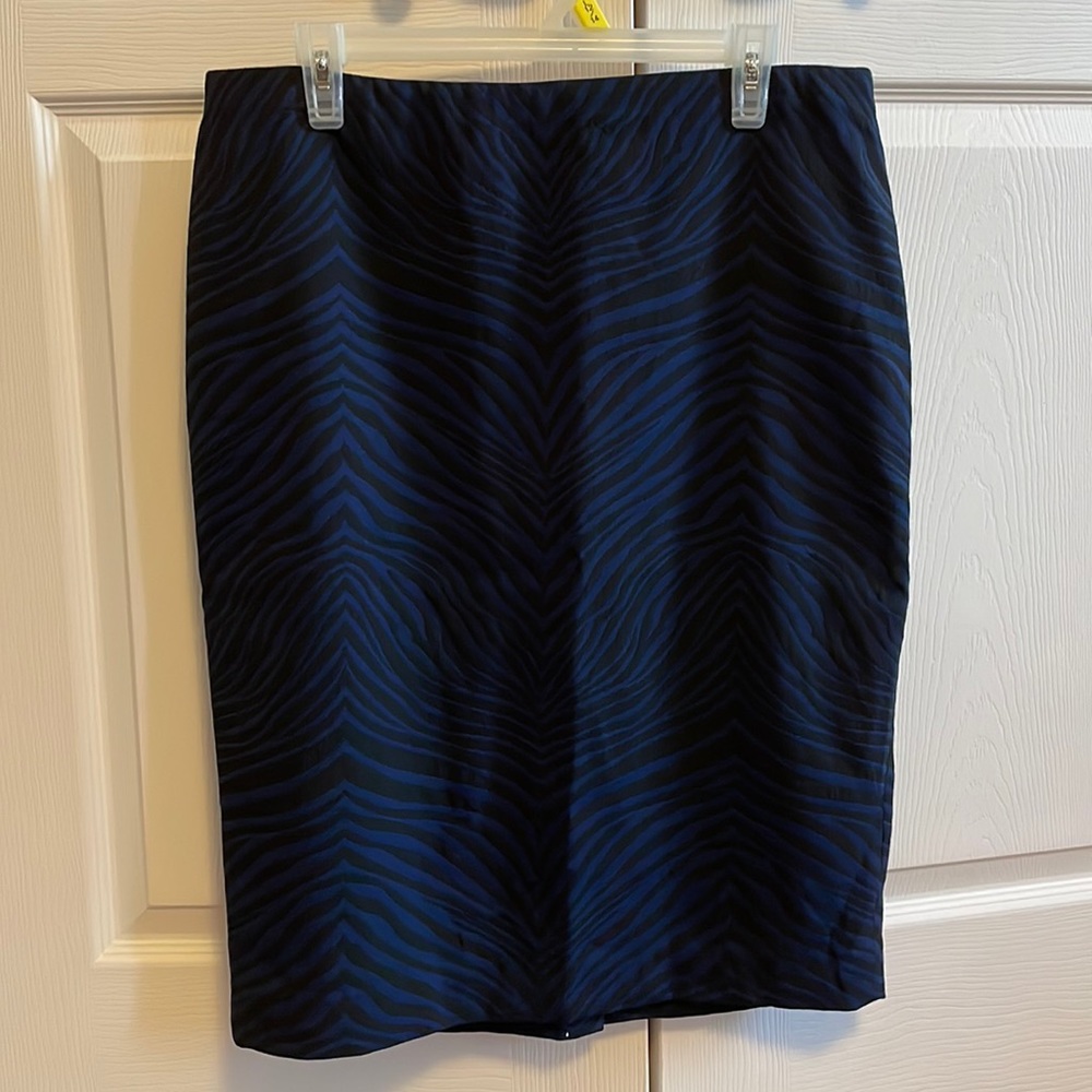 Zebra print pencil skirt